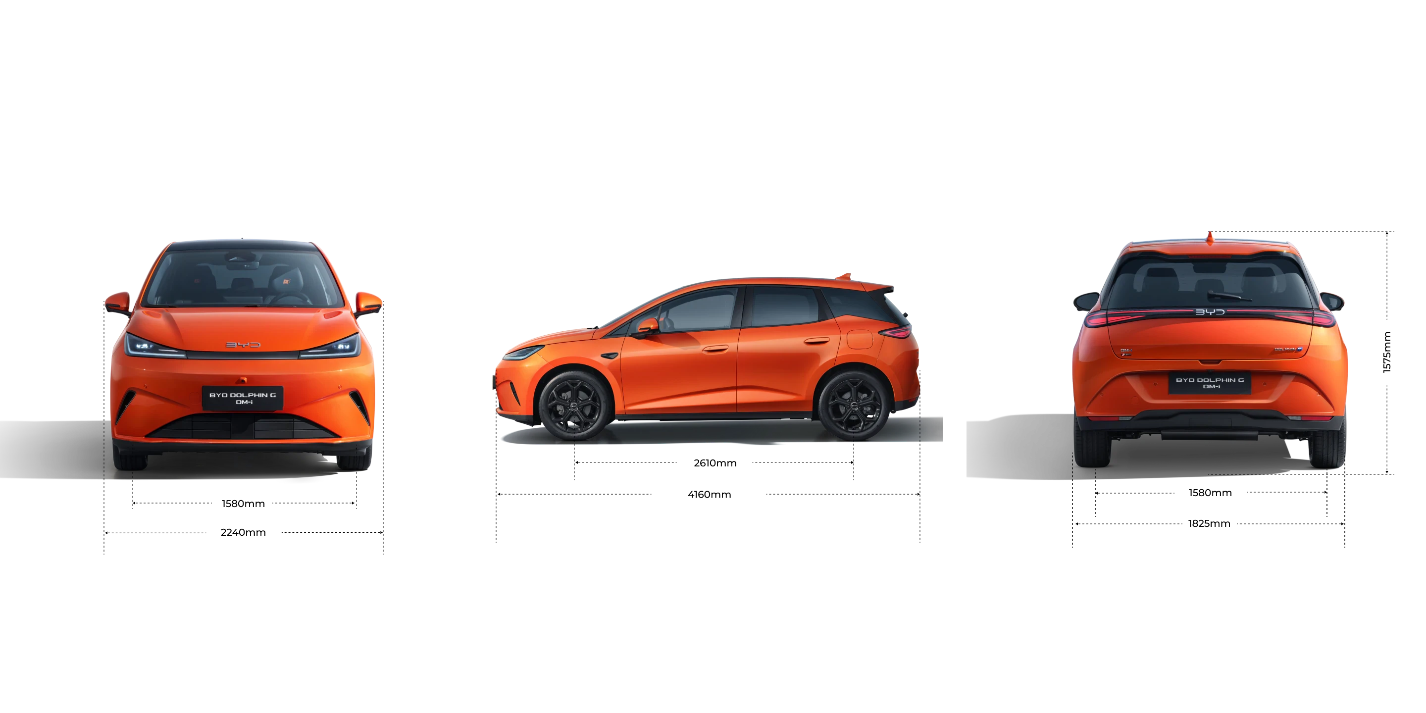 BYD DOLPHIN G DM-i méretek